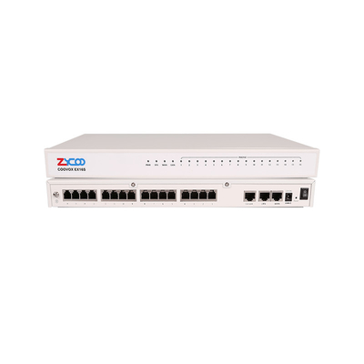 2 X 10/100Mbps VoIP Gateways FXS توسعه جعبه تلفن Voip برای تلفن های آنالوگ